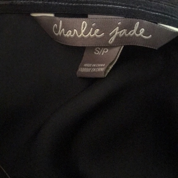 🪡CHARLIE JADE🪡BIRCH PRINT SILK STRAPLESS DRESS🪡 - Picture 8 of 9